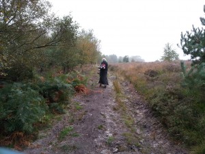 J carrying strimmer on 19th September 2014